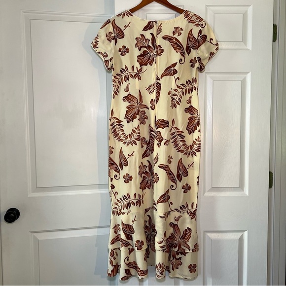 Vintage Iolani Hawaiian Tropical Dress Floral - Picture 2 of 4